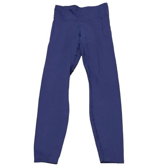 Under armor dark blue leggings size M.     A251 - Picture 2 of 8